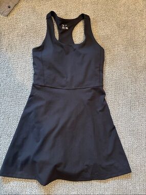 Zella Black Racerback Fit-and-Flare Mini Dress